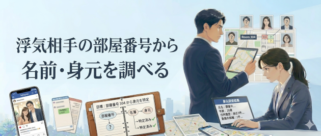 浮気相手の部屋番号から名前・身元を調べる 
